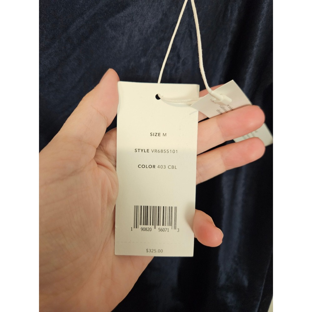 NWT Vince Slip Dress Medium Coastal Blue Satin Naia Acetate Midi VR6855101 - Picture 4 of 10